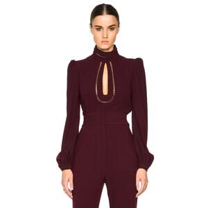 Zimmerman Blouse Rythem Moulded Top Mulberry XS